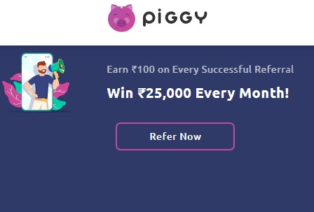 India Desire : Piggy Mutual Fund App Welcome Offer : Signup & Get  Free Rs 500 Worth Mutual Fund + Rs 100 On Per Refer & Earn Upto Rs 25000